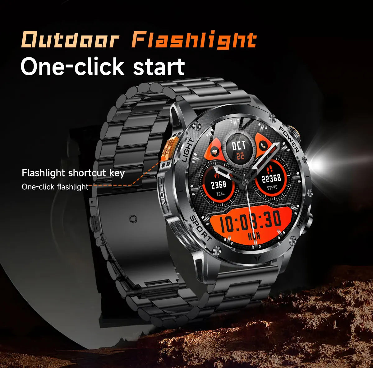 2025 1000mAh Super Capacity Battery Adult Men Smart Watch 1.7-inch Large Screen Bluetooth Call IP68 Waterproof SmartWatch Sports