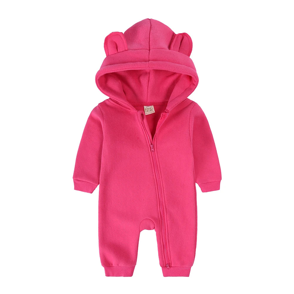 2025 new Bodysuit For Newborn Baby Boys Girls Clothes Long Sleeve cotton Rompers Hoodies Bear Jumpsuit Costume Infant Onesies