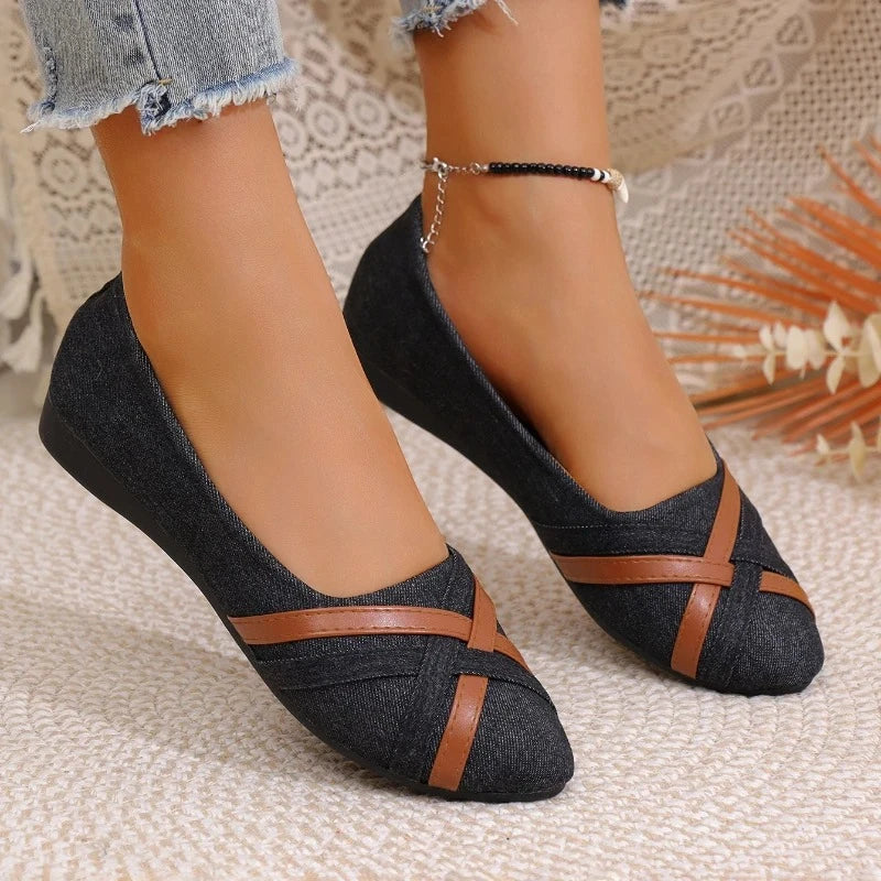 2025 Spring and Autumn New Fashionable Breathable Comfortable Flat Shoes Anti slip Soft soled Women's Shoes Casual Shoes