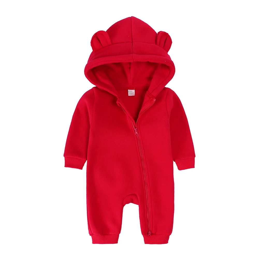 2025 new Bodysuit For Newborn Baby Boys Girls Clothes Long Sleeve cotton Rompers Hoodies Bear Jumpsuit Costume Infant Onesies
