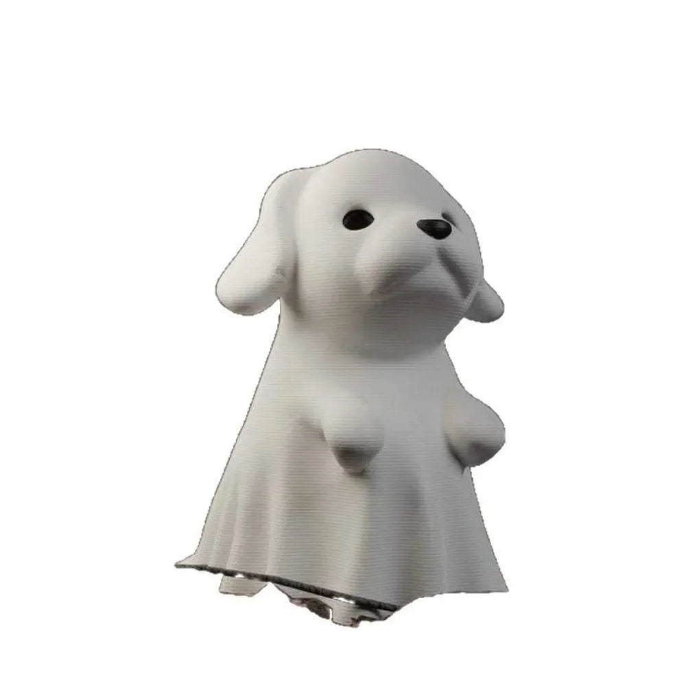 1pcs Ghost Cat Statue, Halloween Cute Ghost Dog Cat Decorations, Interesting Halloween Decorations, Tabletop Ornaments