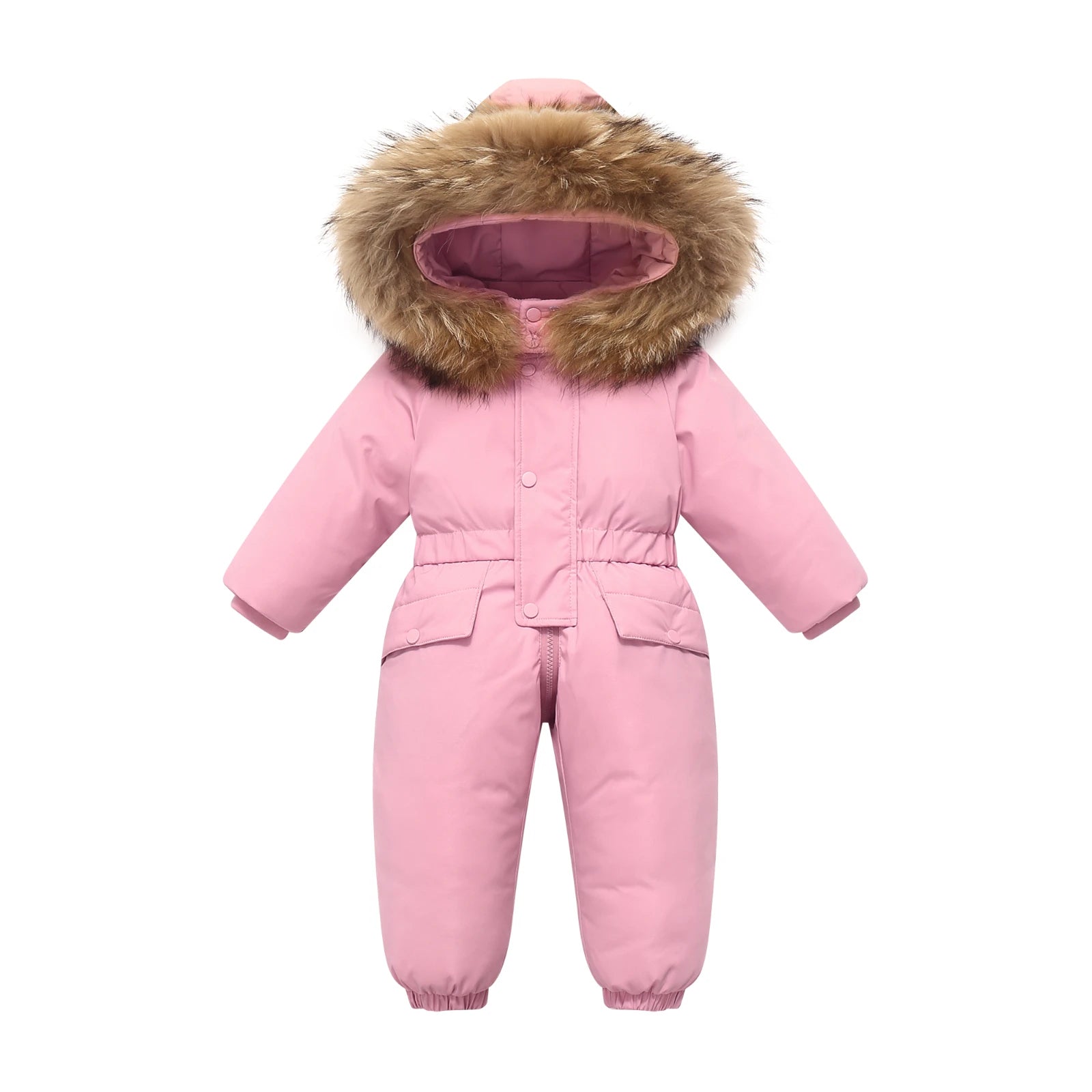 -30 winter snow overalls clothing clothes snowsuit duck down jacket kids girl coat Park infant boy jumpsuit baby toddler romper