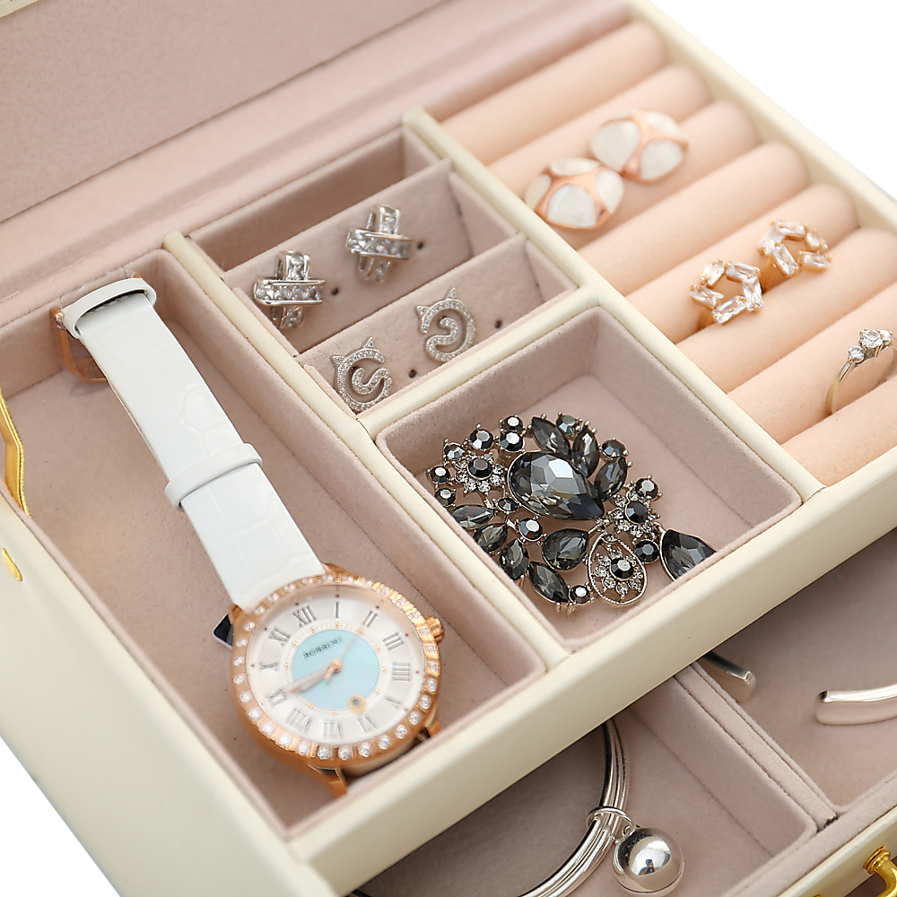 NNEDSZ Jewellery Storage Box Girls Rings Necklaces Display Organiser Storage Case