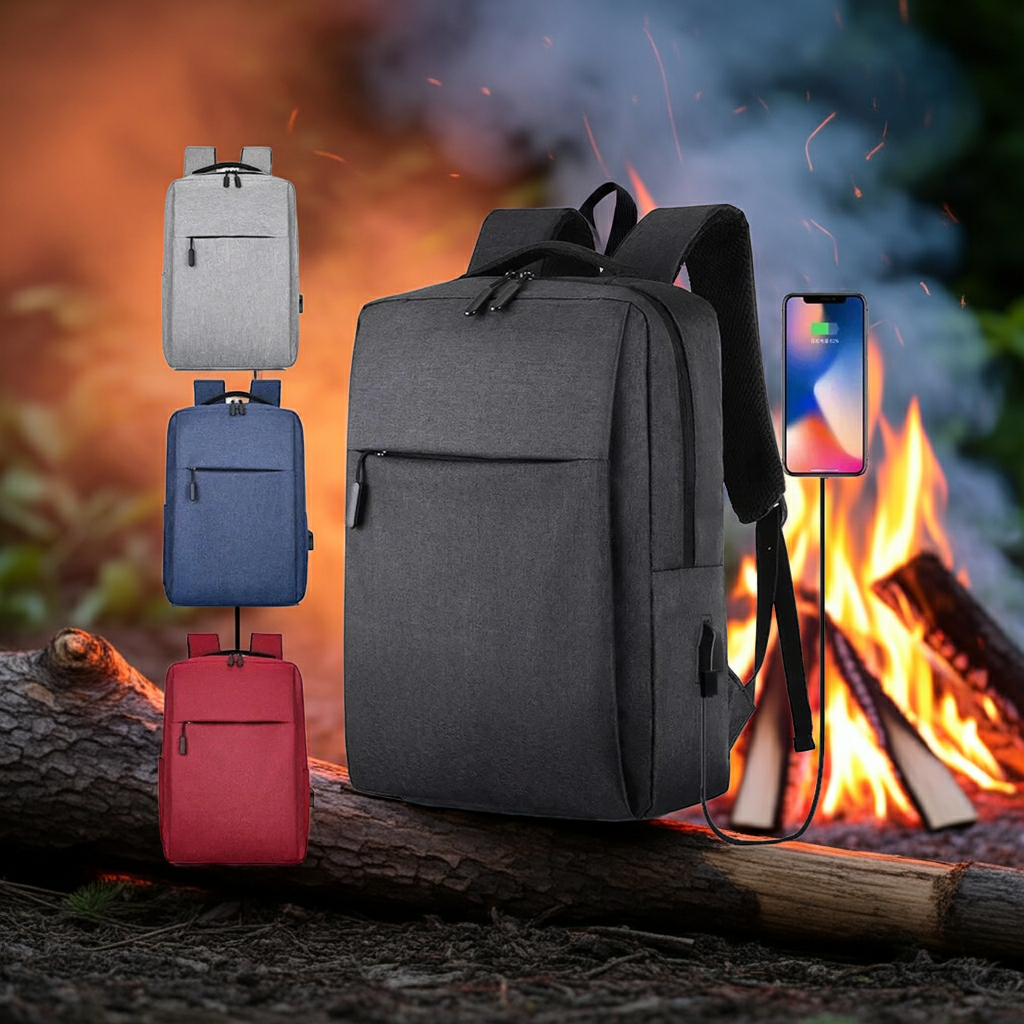 2024 New Versatile Business Bag USB Rechargeable School Bag Waterproof Laptop Bag Backpack